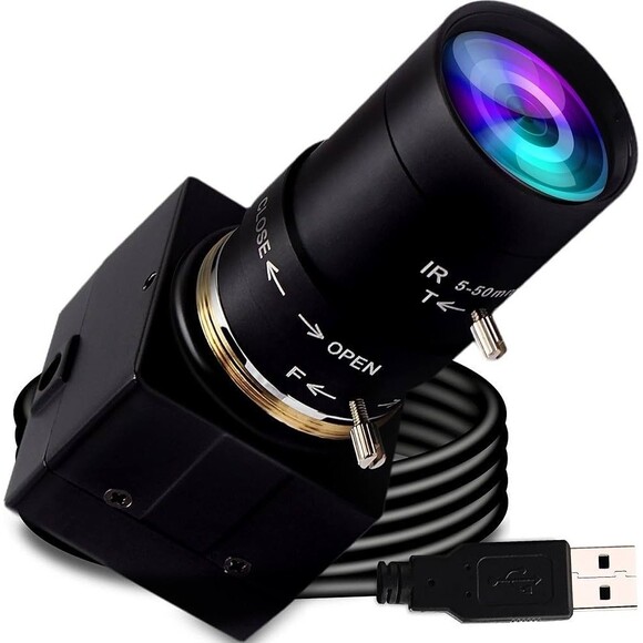 Camara ELP 0.197-1.969 in Varifocal Lente 1080P USB Cámara con H.264 Alta Defini